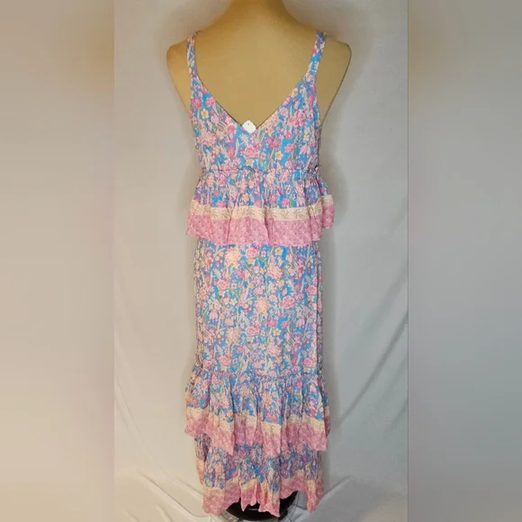 Plenty by Tracy Reese Pink and Blue Floral Skirt Set - Picture 3 of 12